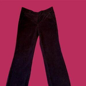 xs dark purple j crew corduroy pants